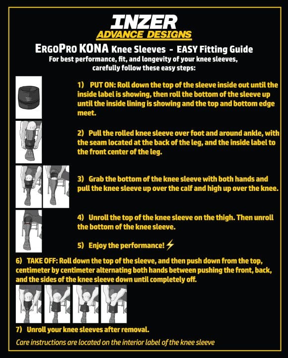 ErgoPro KONA Knee Sleeves™ (conical shaped ErgoPro) - Image 7